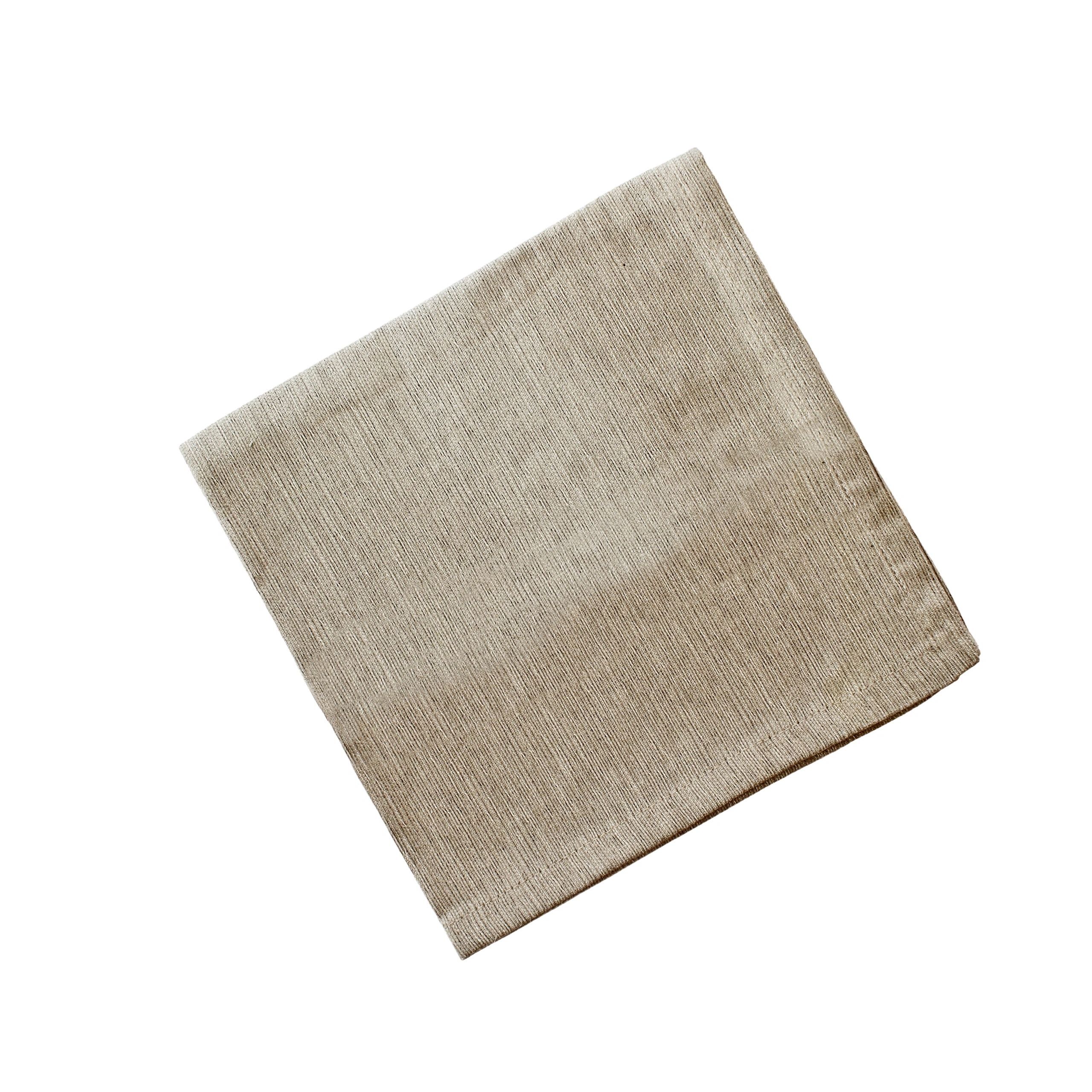 Natural linen napkin for table setting
