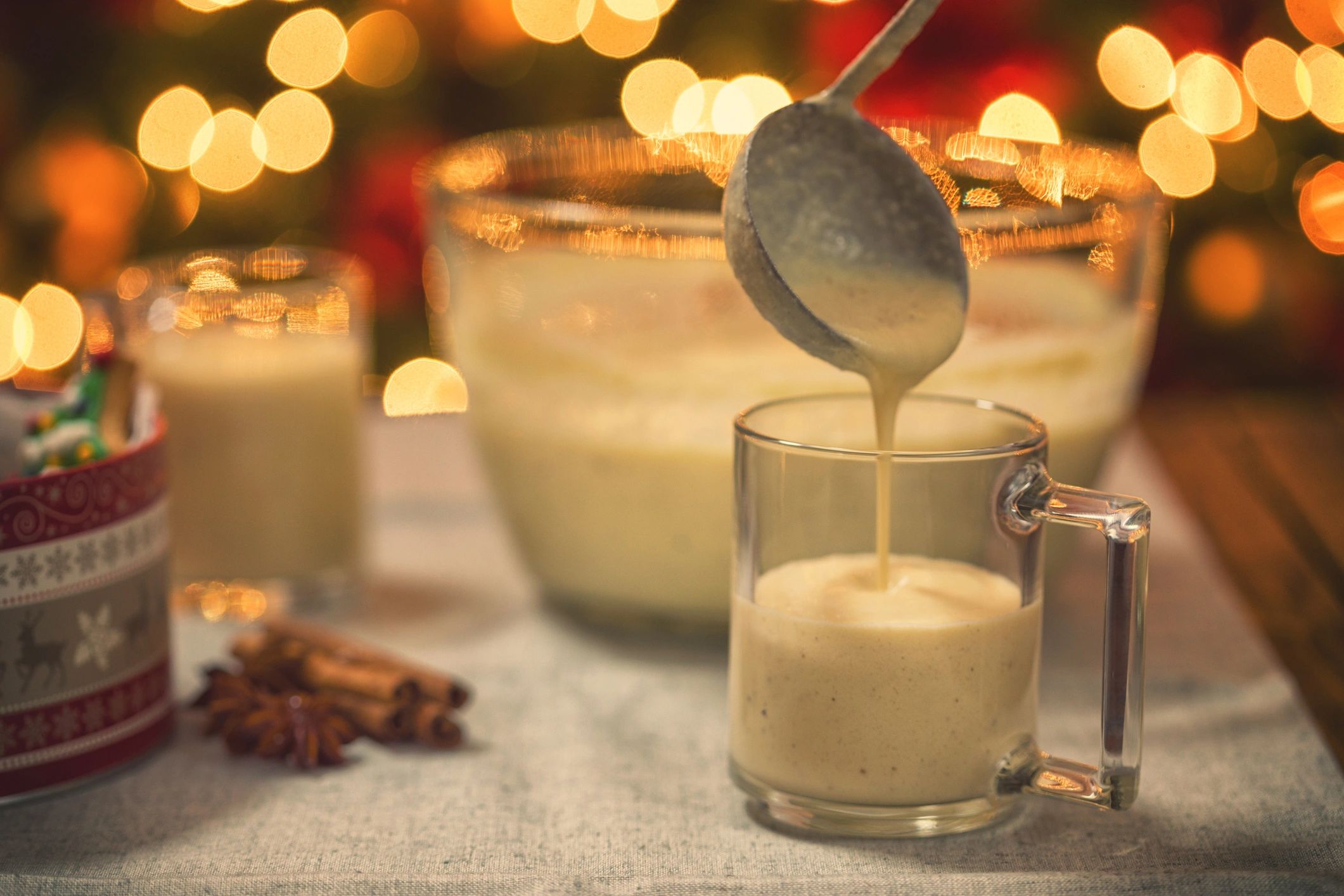 Spiced drink in a glass